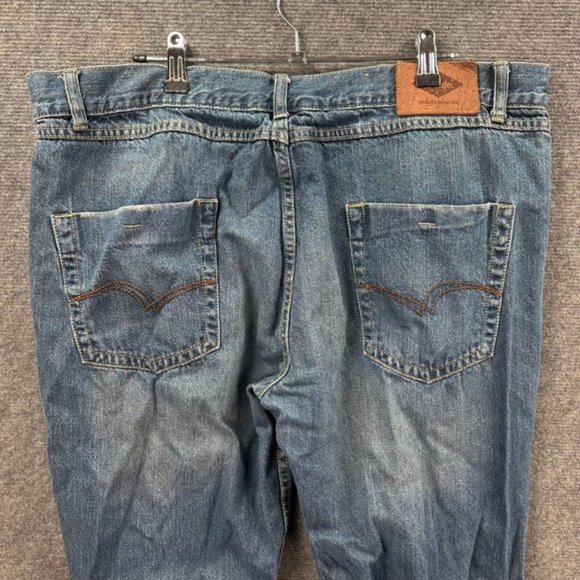 Lee Cooper Harry Style Straight Leg Dark Wash Blue Denim Jeans Mens Size 40 w - Picture 6 of 13